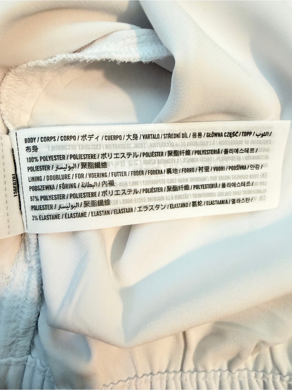 Abercrombie & Fitch White Flowy Lined Wide Leg Pants - Small NWOT - Picture 5 of 6